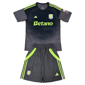 Dječji Aston Villa Golman Dres i šorc 2025/26 Crna