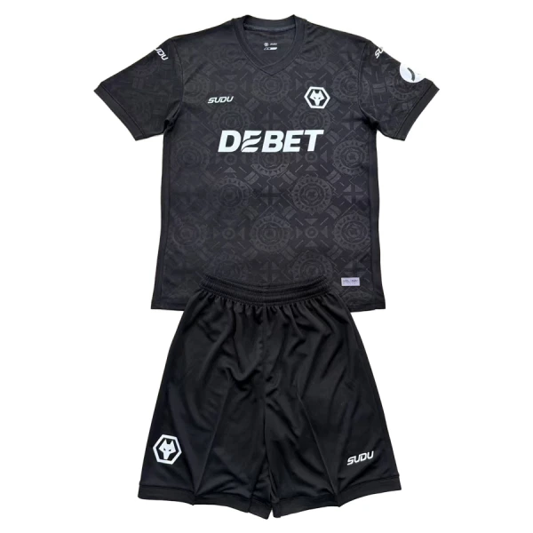 Dječji Wolverhampton Wanderers Golman Dres i šorc 2025/26 Crna