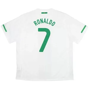 Portugal Cristiano Ronaldo 7 2010 Gostujući Dres Retro