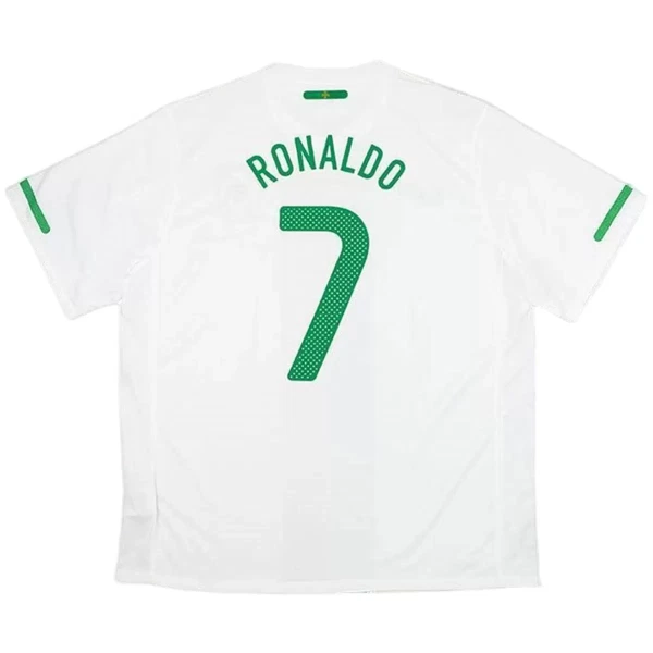 Portugal Cristiano Ronaldo 7 2010 Gostujući Dres Retro