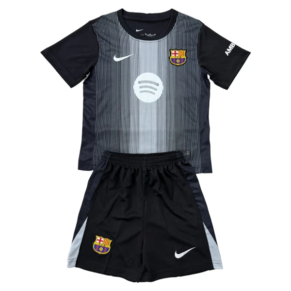 Dječji FC Barcelona Golman Dres i šorc 2025/26 Crna