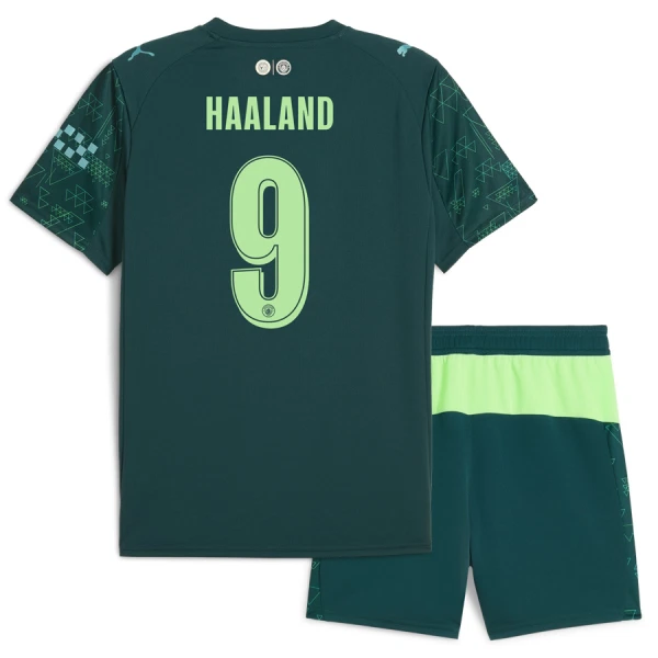 Dječji Manchester City Erling Haaland 9 Četvrta Dres i šorc 2025/26 EA Sport
