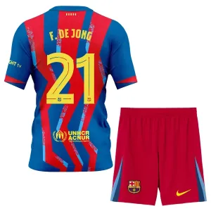 Dječji FC Barcelona Frenkie de Jong 21 Četvrta Dres i šorc 2025/26