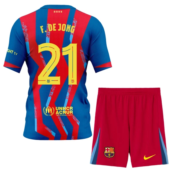 Dječji FC Barcelona Frenkie de Jong 21 Četvrta Dres i šorc 2025/26