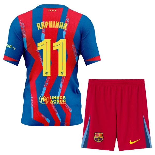 Dječji FC Barcelona Raphinha 11 Četvrta Dres i šorc 2025/26