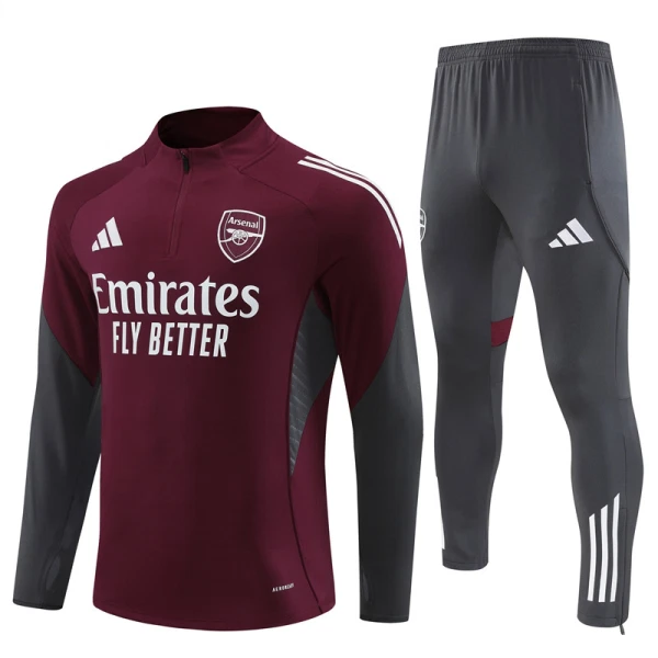 Arsenal Trening sweatshirt i hlače komplet Četvrtina Zip 2025/26 Crvena