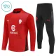 Dječji AC Milan Trening sweatshirt i hlače komplet Četvrtina Zip 2025/26 Crvena