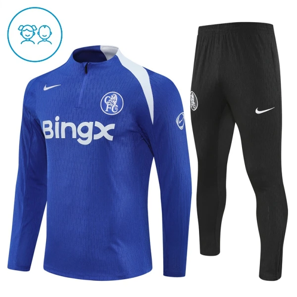 Dječji Chelsea Trening sweatshirt i hlače komplet Četvrtina Zip 2025/26 Plava