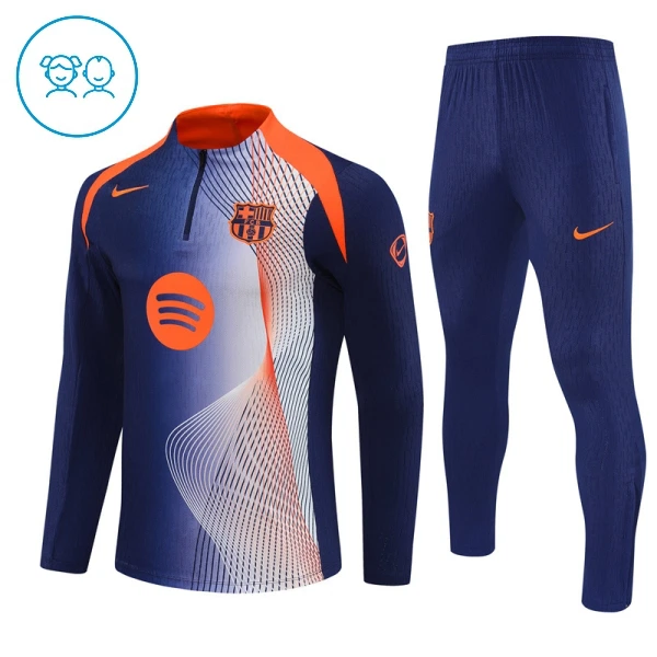 Dječji FC Barcelona Trening sweatshirt i hlače komplet Četvrtina Zip 2025/26 Plava