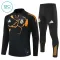 Dječji Real Madrid Trening sweatshirt i hlače komplet Četvrtina Zip 2025/26 Crna