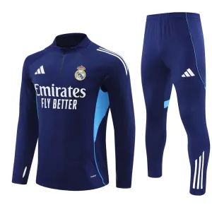 Real Madrid Trening sweatshirt i hlače komplet Četvrtina Zip 2025/26 Navy