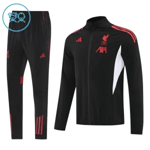 Dječji Liverpool Trenirka jakna odijelo 2025/26 Crna