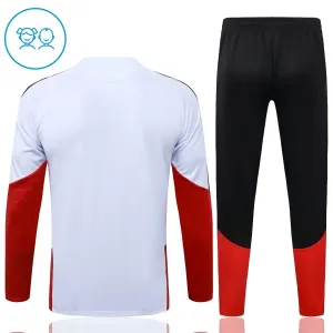 Dječji Njemačka Trening sweatshirt i hlače komplet Četvrtina Zip 2026/27 Bijela