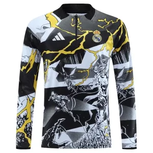 Real Madrid Marvel Trening sweatshirt i hlače komplet Četvrtina Zip 2026/27 Crna
