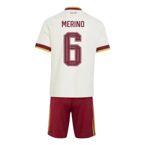 Dječji Španjolska Merino 6 Gostujući Dres i šorc Svjetsko Prvenstvo 2026