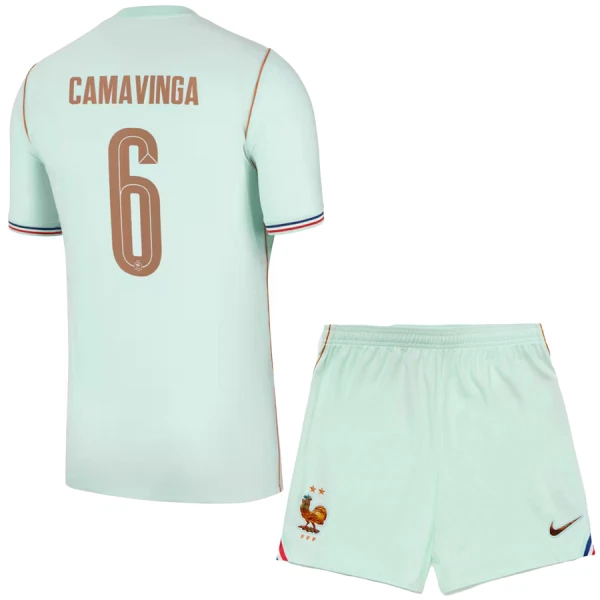 Dječji Francuska Eduardo Camavinga 6 Gostujući Dres i šorc Svjetsko Prvenstvo 2026