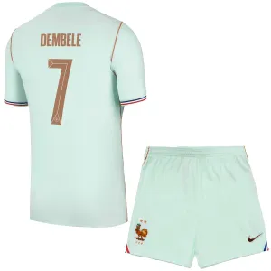Dječji Francuska Ousmane Dembélé 7 Gostujući Dres i šorc Svjetsko Prvenstvo 2026