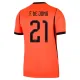 Dječji Nizozemska Frenkie de Jong 21 Domaći Dres i šorc Svjetsko Prvenstvo 2026