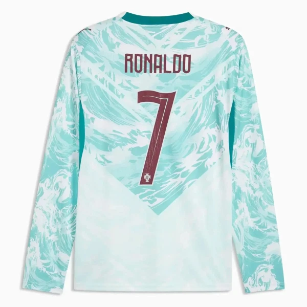 Portugal Cristiano Ronaldo 7 Gostujući Dres Svjetsko Prvenstvo 2026 - Dugi rukavi