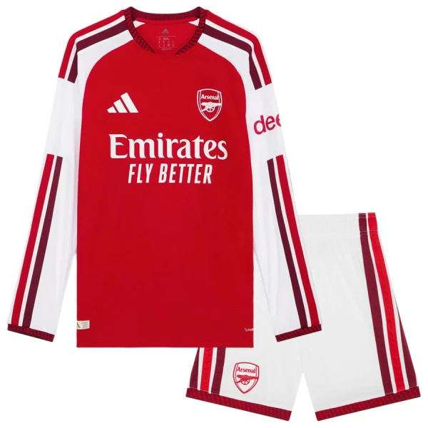 Dječji Arsenal Domaći Dres i šorc 2026/27 - Dugi rukavi Dječji Arsenal Domaći Dres i šorc 2026/27 - Dugi rukavi