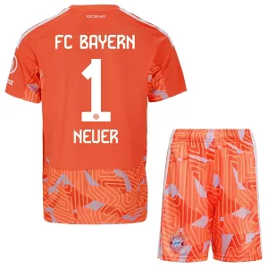 Dječji FC Bayern München Manuel Neuer 1 Gostujući Golman Dres i šorc 2026/27