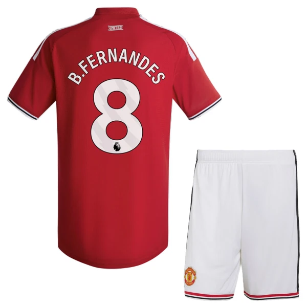 Dječji Manchester United Bruno Fernandes 8 Domaći Dres i šorc 2026/27 Dječji Manchester United Bruno Fernandes 8 Domaći Dres i šorc 2026/27
