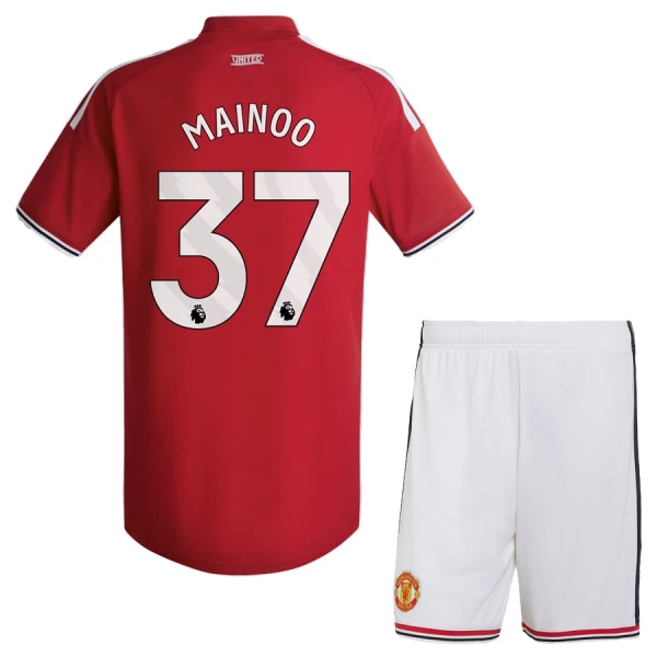 Dječji Manchester United Kobbie Mainoo 37 Domaći Dres i šorc 2026/27 Dječji Manchester United Kobbie Mainoo 37 Domaći Dres i šorc 2026/27