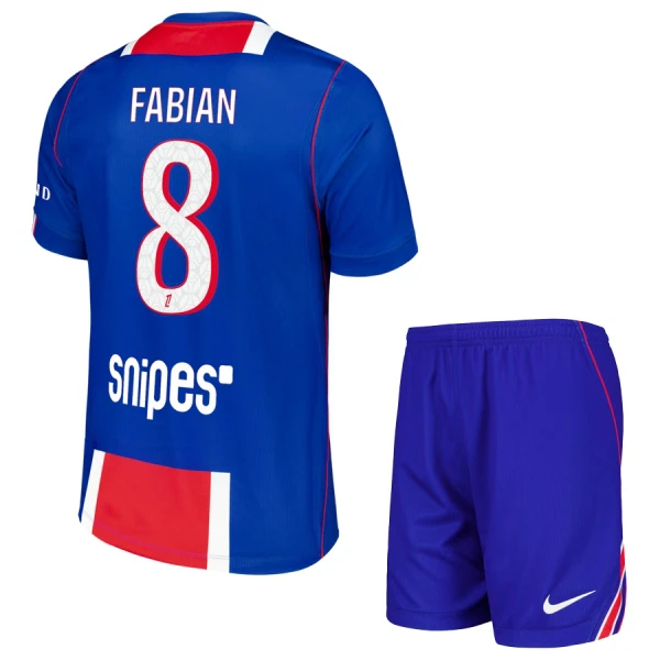 Dječji Paris Saint-Germain Fabian 8 Domaći Dres i šorc 2026/27 Dječji Paris Saint-Germain Fabian 8 Domaći Dres i šorc 2026/27