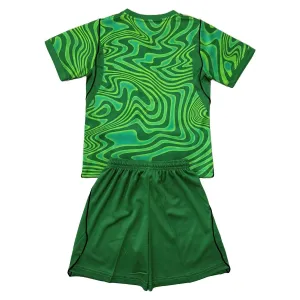 Dječji Brazil Domaći Golman Dres i šorc Svjetsko Prvenstvo 2026 Zelena