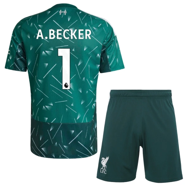 Dječji Liverpool Alisson Becker 1 Domaći Golman Dres i šorc 2026/27 Zelena
