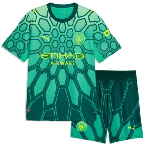 Dječji Manchester City Gianluigi Donnarumma 25 Domaći Golman Dres i šorc 2026/27 Zelena