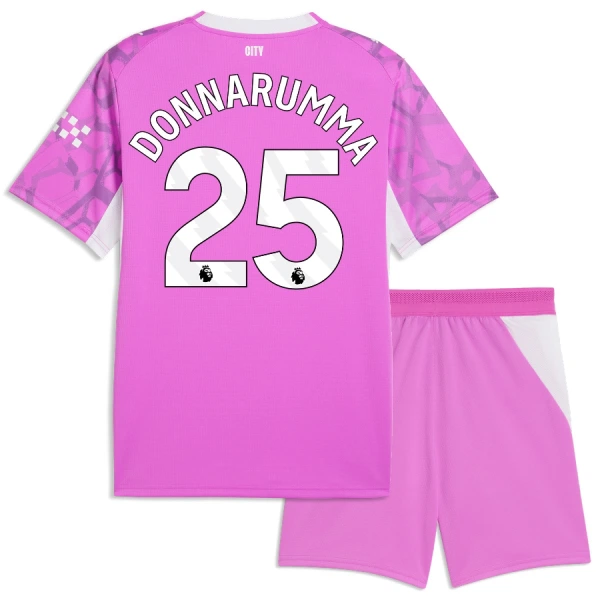 Dječji Manchester City Gianluigi Donnarumma 25 Gostujući Golman Dres i šorc 2026/27 Roza Dječji Manchester City Gianluigi Donnarumma 25 Gostujući Golman Dres i šorc 2026/27 Roza