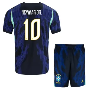 Dječji Brazil Neymar JR 10 Gostujući Dres i šorc Svjetsko Prvenstvo 2026