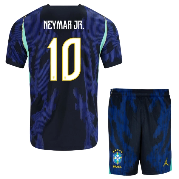 Dječji Brazil Neymar JR 10 Gostujući Dres i šorc Svjetsko Prvenstvo 2026