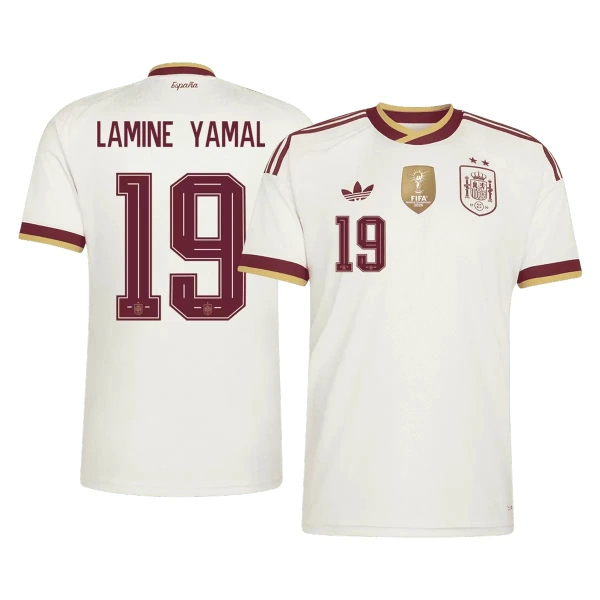 Španjolska 2 Stars Lamine Yamal 19 Gostujući Dres Svjetsko Prvenstvo 2026 Španjolska 2 Stars Lamine Yamal 19 Gostujući Dres Svjetsko Prvenstvo 2026