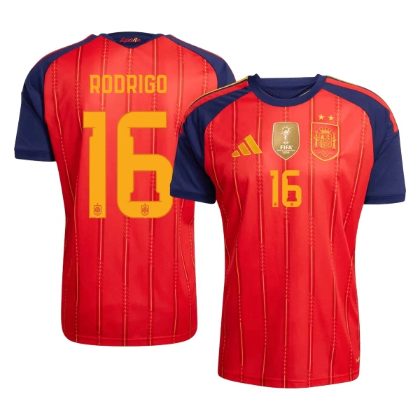 Španjolska 2 Stars Rodrigo 16 Domaći Dres Svjetsko Prvenstvo 2026 Španjolska 2 Stars Rodrigo 16 Domaći Dres Svjetsko Prvenstvo 2026