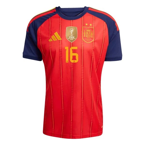 Španjolska 2 Stars Rodrigo 16 Domaći Dres Svjetsko Prvenstvo 2026