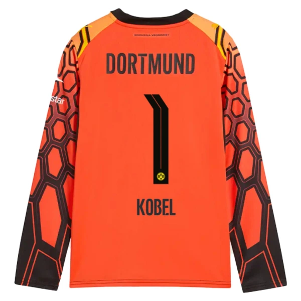 Borussia Dortmund Gregor Kobel 1 Domaći Golman Dres 2026/27 Narančasta - Dugi rukavi Borussia Dortmund Gregor Kobel 1 Domaći Golman Dres 2026/27 Narančasta - Dugi rukavi