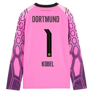 Borussia Dortmund Gregor Kobel 1 Gostujući Golman Dres 2026/27 Roza - Dugi rukavi