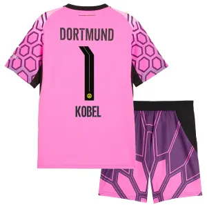 Dječji Borussia Dortmund Gregor Kobel 1 Gostujući Golman Dres i šorc 2026/27 Roza