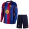 Dječji FC Barcelona Domaći Dres i šorc 2026/27 - Dugi rukavi