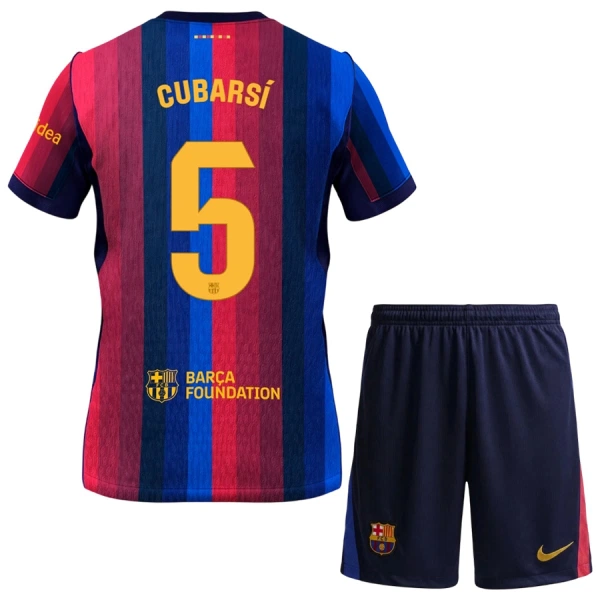Dječji FC Barcelona Pau Cubarsí 5 Domaći Dres i šorc 2026/27 Dječji FC Barcelona Pau Cubarsí 5 Domaći Dres i šorc 2026/27