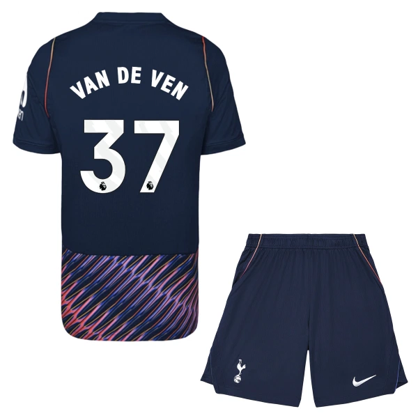 Dječji Tottenham Hotspur Micky van de Ven 37 Gostujući Dres i šorc 2026/27 Dječji Tottenham Hotspur Micky van de Ven 37 Gostujući Dres i šorc 2026/27