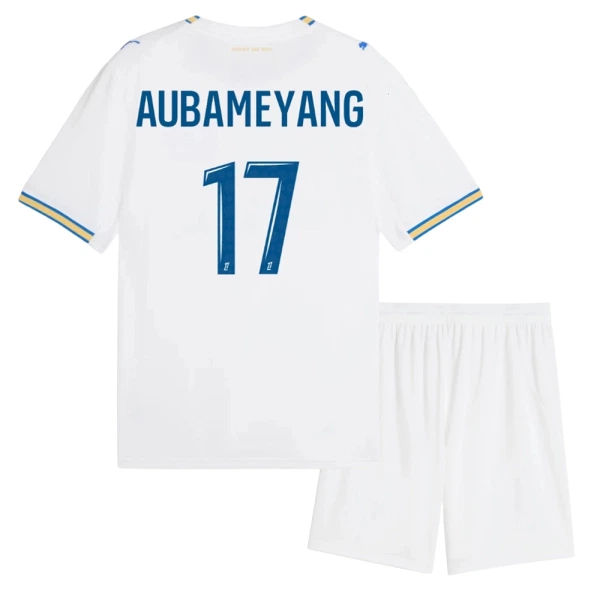 Dječji Olympique Marseille Aubameyang 17 Domaći Dres i šorc 2026/27 Dječji Olympique Marseille Aubameyang 17 Domaći Dres i šorc 2026/27