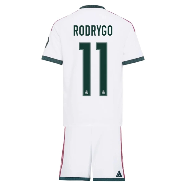 Dječji Real Madrid Rodrygo 11 Domaći Dres i šorc 2026/27 Dječji Real Madrid Rodrygo 11 Domaći Dres i šorc 2026/27