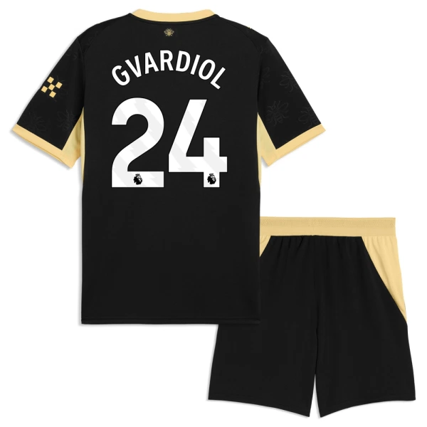 Dječji Manchester City Josko Gvardiol 24 Gostujući Dres i šorc 2026/27 Dječji Manchester City Josko Gvardiol 24 Gostujući Dres i šorc 2026/27