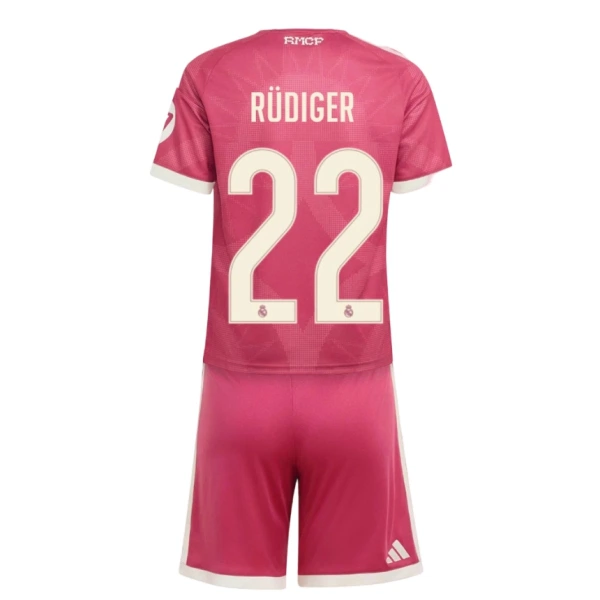 Dječji Real Madrid Antonio Rüdiger 22 Treći Dres i šorc 2026/27 Dječji Real Madrid Antonio Rüdiger 22 Treći Dres i šorc 2026/27