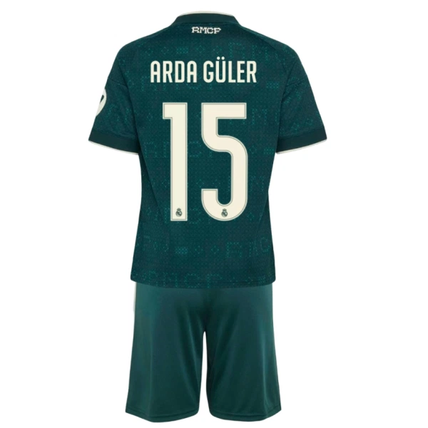 Dječji Real Madrid Arda Guler 15 Gostujući Dres i šorc 2026/27 Dječji Real Madrid Arda Guler 15 Gostujući Dres i šorc 2026/27