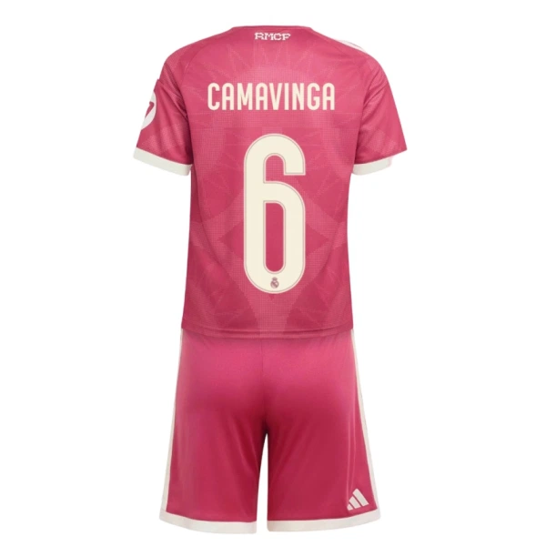 Dječji Real Madrid Eduardo Camavinga 6 Treći Dres i šorc 2026/27 Dječji Real Madrid Eduardo Camavinga 6 Treći Dres i šorc 2026/27