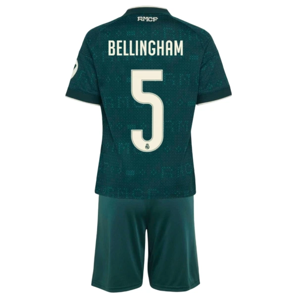 Dječji Real Madrid Jude Bellingham 5 Gostujući Dres i šorc 2026/27 Dječji Real Madrid Jude Bellingham 5 Gostujući Dres i šorc 2026/27